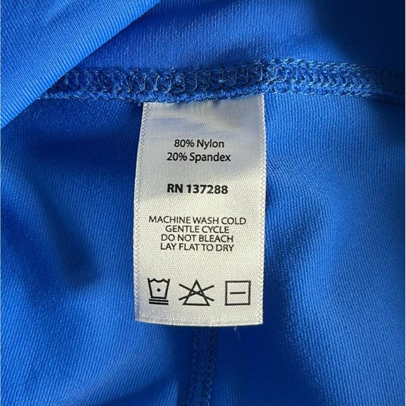 Year of Ours Womens S Blue V-Waist Athletic Leggings w/Side Stripe - Picture 7 of 7